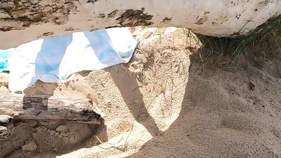 A stranger surprises me naked to finger at the beach and jerks off on me I want him to fuck me
