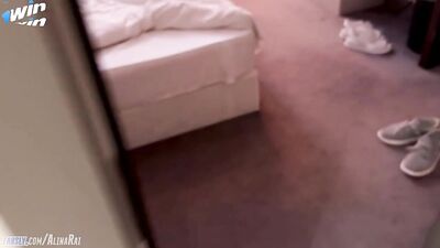 Unplanned sex in a hotel room between stepson and his stepmom