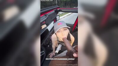 Big Ass Auhneesh Nicole Gets Fucked In The Car