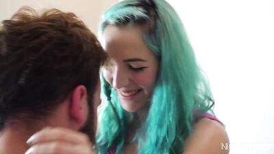 Tattooed college girl Liz Rainbow