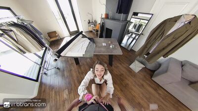 VRB Trans horny blonde ladyboy in POV HD Porn