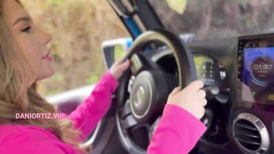 A worker helps Dani Ortiz go through a tough road, but it wasn't the only tough thing he encountered