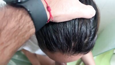 POV I discover my stepmother masturbating in the shower and I fuck her before my father arrives