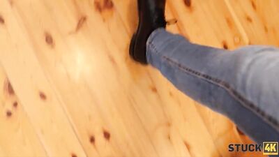 STUCK4K. Pool game leads to adventurous fuck for the addictive player