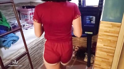Cheating Wife Fucks Concierge When She Sees Hard Cock Out Of Her Ripped Pants