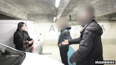 Colombian slut smashed hard in a parking lot for scratching my friend's car !