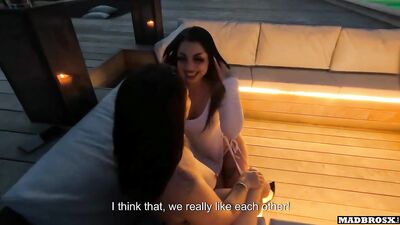 A French Neighbor Couple Agrees To Make Noise In A Villa By Swapping Our Wives!!