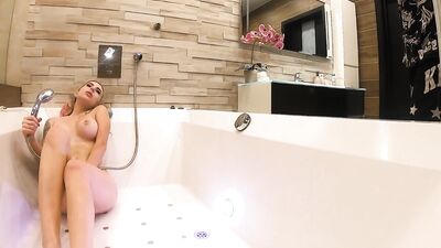 Behind the Scenes - Solo Girl Masturbate in the Shower with Big Boobs- Bella Mur