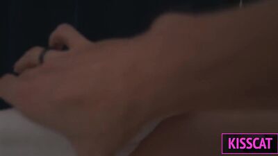 S1E1: Step mom shares hotel room with one bed, so step son fucks tight pussy till facial surprise