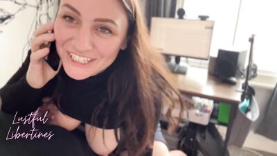 Creampie Stepmom while she’s on a work call