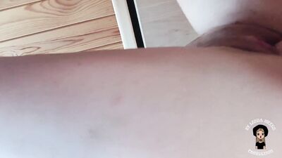 Love to Cum on My Best Friend's Sister's Pink Hairy Pussy while He's not at Home