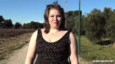 Watch this French BBW with a massive ass take on two hard cocks in a homemade threesome