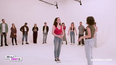 Amateur German brunette takes on multiple cocks in Orgy My Way Part 1 (Part 1 of 4)