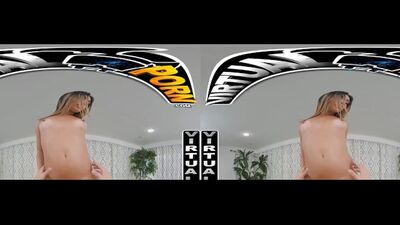 Ana Rose gets her wet pussy massaged and fingered while you watch - Filthy Rich gets a hard cock in reverse cowgirl