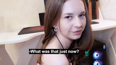 Watch as this Russian submissive gets dominated & cum on her cute ass while cleaning