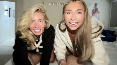 Bonnie Blue and Lily Phillips share a massive dick in POV threesome