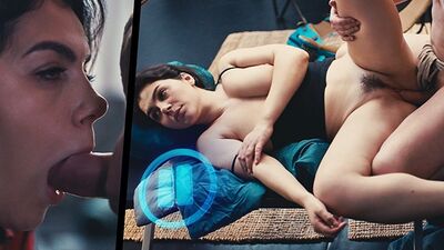 Watch Valentina Nappi get freaky on a mountaintop while being bound and fucked by a Native dude!