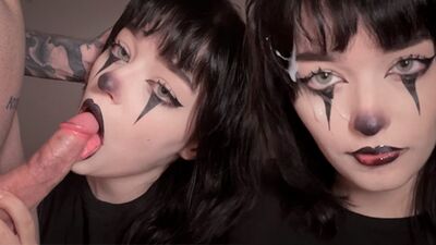 My Gothic step sister is Obsessed with Blowjobs