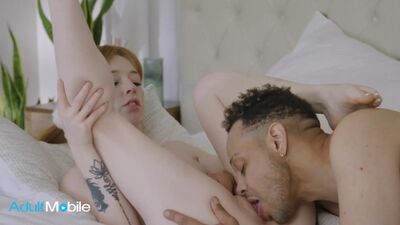 ADULTMOBILE - Sexy Teen Takes Her Step Brother's Big Cock In Her Mouth And Pussy Until She Explodes