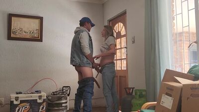 Watching how random pizza guy fuck my wife in the ass