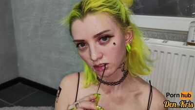 a selection of a lot of serma for a cute schoolgirl with glasses