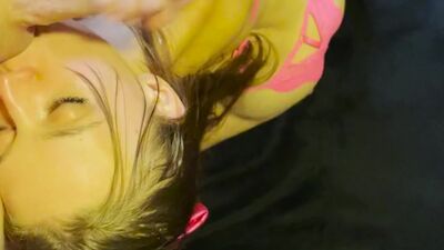 Slutty Young Milf In Lingerie Gets Throat Fucked - Cock Worship- Ball Worship