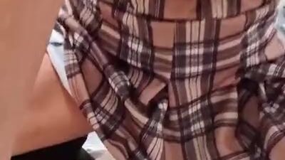 Just The Tip... Up Skirt! Milf Fucks & Rides Dildo (juicy Lousie)