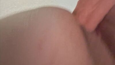 pounding backed up on giant dildo