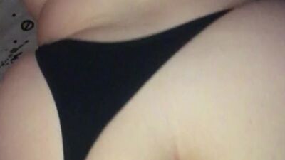 Fat ass slut rides dildo with butt plug