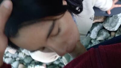 Mamada en publico en el Glaciar Hielo Azul