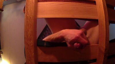 First time on milking table, big dick, edging and cumshot. Stroke and drain daddy cock, sexy load.