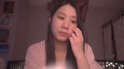 Cute Asian Girl Kitty Cat Cosplay ASMR - read with me onii-chan! - Ezra 9-10