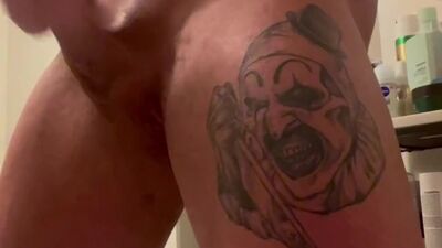 Jacked Onlyfans Guy Strokes Cock and Cums Loud