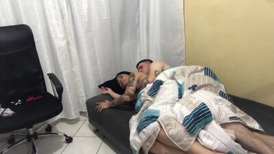 Delicious morning of horny couple at her stepdad's house