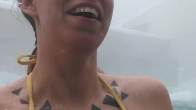 snow and hot water vlog