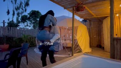 I escaped with the neighbor to fuck where no one could find us