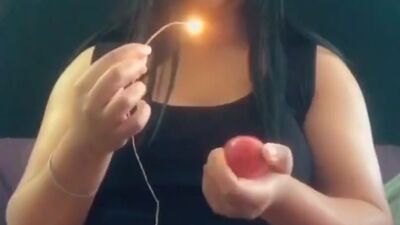 Goth Vampire Smokes A Bowl