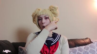 Toga Himiko Cosplay Japanese Candy Eating Haul n Blunt Smoking GFE