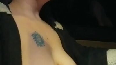 Driving around NAKED and playing with my pussy!! Almost caught!