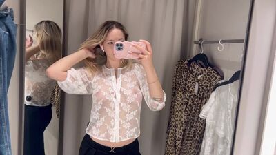 Transparent Tops Try On Haul No Bra