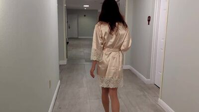 Redhead Wife Flashes Her Body Going For Ice At The Hotel - Pepper Starks