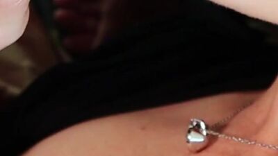 Enjoying her tongue skills