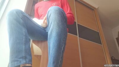 Fucking a fleshlight with my big cock at the window - this makes me moan and cum so much