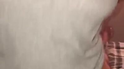 Riding a cock in a sexy tank top