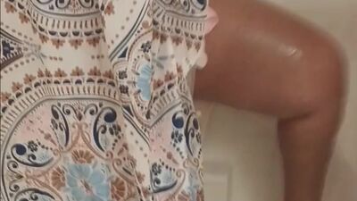 Wife gets caught playing with her pussy in the shower by husband