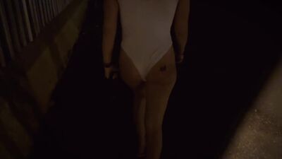 Walking back from a night out in Cap d'Agde, with my spanked ass!