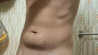 Bathroom before going for a morning walk