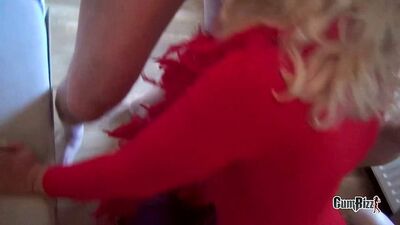 Dutch Teenie Xmas Kitten loves her mil warm