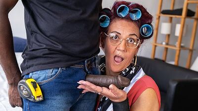 small mature ass rough stretched by a BBC