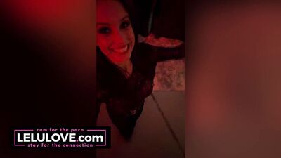 Rubbing lotion on my big boobs and naked body while dancing and pussy spreading with Lelu Love